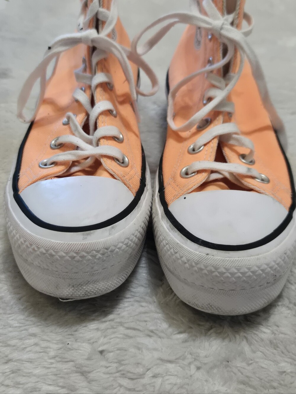 Converse Chuck Taylor All Star Orange Lift Platform Classic Sneakers, Women's 6 - Picture 8 of 9